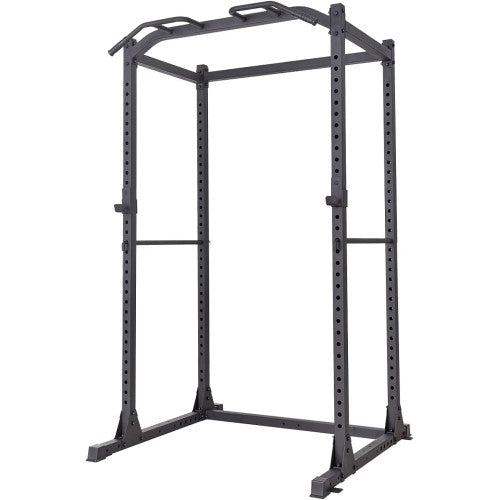 Power Cage, Multifunctional 1200lb Capacity Squat Rack with 2 Extra J-Hooks for Squats, Bench Press, Pull Ups, Strength Training, Home, Gym