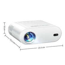 Home Theater Projector 4K Support 600 ANSI Brightness WiFi 6 & Bluetooth 5.2 300" Display Auto Keystone Remote Focus Full HD 1080P Compatible with TV Stick, HDMI, USB, AV, iOS & Android Model GD500