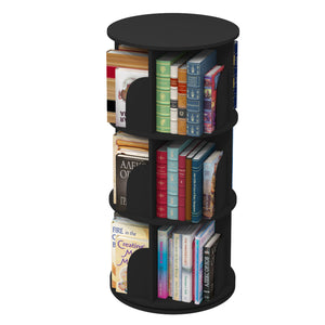 3 Tier 360° Rotating Stackable Shelves Bookshelf Organizer