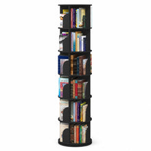 6-Tier Rotating Bookshelf 360° Revolving Storage Tower, Black - image 11