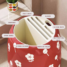 Rotating Knife Stand, Kitchen Countertop Organizer Utensil Holder for Knives, Spoon, Fork, Cutlery, Chopsticks - image 3
