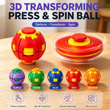 Press-and-Spin Transforming Fidget Balls, 2-Pack - image 3