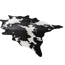 Faux Cowhide Area Rug, Black & White, 150 × 200 cm - image 1