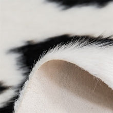 Faux Cowhide Area Rug, Black & White, 150 × 200 cm - image 9
