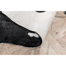 Faux Cowhide Area Rug, Black & White, 150 × 200 cm - image 8