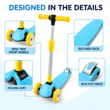 Kids 3-Wheel Kick Scooter with Adjustable Handlebar and Light-Up Wheels - image 5
