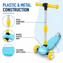 Kids 3-Wheel Kick Scooter with Adjustable Handlebar and Light-Up Wheels - image 6