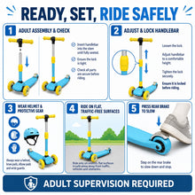 Kids 3-Wheel Kick Scooter with Adjustable Handlebar and Light-Up Wheels - image 10
