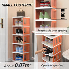 10-Tier Shoe Storage Rack, Compact Narrow Shoe Cabinet Organizer for Home, Bedroom, Entryway, Closet