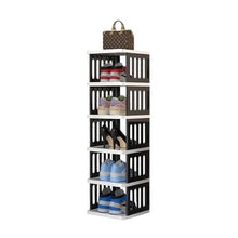 6-Tier Shoe Storage Rack, Compact Narrow Shoe Cabinet Organizer for Home, Bedroom, Entryway, Closet