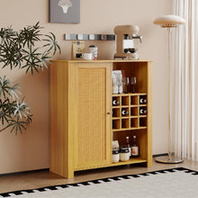 Sideboard Cabinet, Accent Storage Cabinet with Adjustable Shelves, Wine Rack for Home, Kitchen, Dining Room - SMT-WR034OAK - image 5