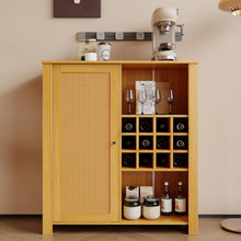 Sideboard Cabinet, Accent Storage Cabinet with Adjustable Shelves, Wine Rack for Home, Kitchen, Dining Room - SMT-WR034OAK - image 6