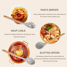 12-Piece Silicone Kitchen Utensils Set with Wooden Handles & Plastic Holder, Heat-Resistant, Non-Stick, BPA-Free Cooking Tools for Home & Professional Use