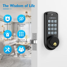 Electronic Keypad Deadbolt with Keyless Entry and Auto-Lock, Black - image 2