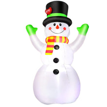 7 Ft Inflatable Snowman with LED Lights, Christmas Outdoor Decoration with Built-In Sandbags, Waterproof Blow Up Yard Décor for Lawn, Garden, Parties – LYC-258