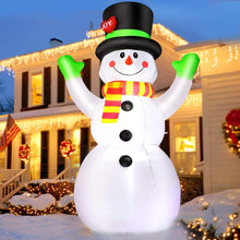 7 Ft Inflatable Snowman with LED Lights, Christmas Outdoor Decoration with Built-In Sandbags, Waterproof Blow Up Yard Décor for Lawn, Garden, Parties – LYC-258