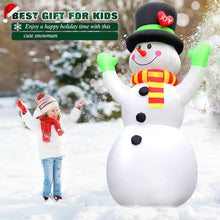 7 Ft Inflatable Snowman with LED Lights, Christmas Outdoor Decoration with Built-In Sandbags, Waterproof Blow Up Yard Décor for Lawn, Garden, Parties – LYC-258