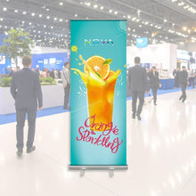 Roll Up Banner Stand, 85 x 200 cm Retractable Display with Bag - image 3