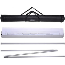 Roll Up Banner Stand, 85 x 200 cm Retractable Display with Bag - image 6