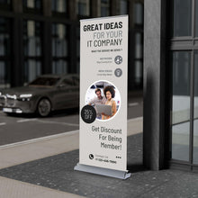 Roll Up Banner Stand, 85 x 200 cm Retractable Display with Bag - image 8
