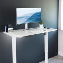 Electric Standing Desk 140 × 60 cm, Adjustable Height 73–122 cm Sit Stand Desk with Memory Presets, Quiet Motor, Modern White Desktop, Home Office Workstation – Ergonomic Design