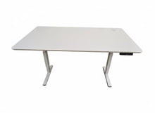 Electric Standing Desk 140 × 60 cm, Adjustable Height 73–122 cm Sit Stand Desk with Memory Presets, Quiet Motor, Modern White Desktop, Home Office Workstation – Ergonomic Design