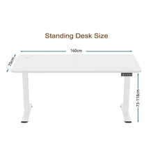 Electric Standing Desk, 160 x 70 cm Steel Adjustable Height Desk, Quick Assembly, Ultra-Quiet Motor - SM22F-05R-1670 - image 4
