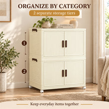 2-tier cream foldable storage cabinet - image 10