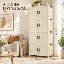 4-tier cream foldable storage cabinet - image 3
