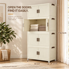4-tier cream foldable storage cabinet - image 5
