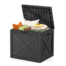 31-Gallon Outdoor Storage Deck Box – Waterproof & UV-Resistant Resin Patio Storage Bin with Lockable Lid, Side Handles, 220 lb Capacity, Rattan Style for Yard, Balcony & Pool