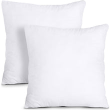 Throw Pillows, 18" x 18" inch Polyester Pillow Inserts for Bed Couch Decorative Pillows (Set of 2) - Default Title