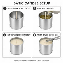 Empty Candle Tin with Lid, Silver Metal Container for DIY Crafts - image 7