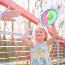 Toss and catch ball game set with adjustable hand strap paddles - image 3