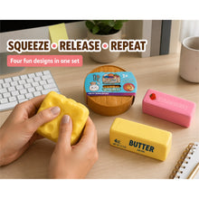 Food-Themed Slow-Rising Squishy Toys, 4-Piece Fidget Set, Ages 3+ - image 3