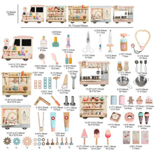 5-in-1 Wall Activity Board Train Set – Wooden Busy Board with Kitchen, Doctor, Tool & Ice Cream Toys, Wall-Mounted Learning Toy for Toddlers & Preschoolers