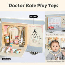 5-in-1 Wall Activity Board Train Set – Wooden Busy Board with Kitchen, Doctor, Tool & Ice Cream Toys, Wall-Mounted Learning Toy for Toddlers & Preschoolers