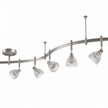 Track Lighting, 5 Adjustable Heads, Curved Rail for Living Rooms - image 1