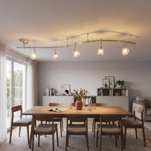 Track Lighting, 5 Adjustable Heads, Curved Rail for Living Rooms - image 2