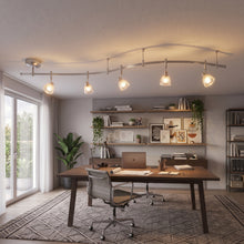 Track Lighting, 5 Adjustable Heads, Curved Rail for Living Rooms - image 3