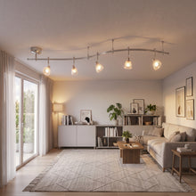 Track Lighting, 5 Adjustable Heads, Curved Rail for Living Rooms - image 4