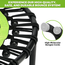 40" Rebounder Trampoline for Adults – Quiet Bungee, Foldable, 330 lb Capacity