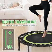 40" Rebounder Trampoline for Adults – Quiet Bungee, Foldable, 330 lb Capacity