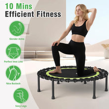 40" Rebounder Trampoline for Adults – Quiet Bungee, Foldable, 330 lb Capacity