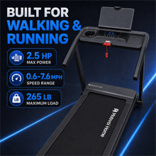 3-in-1 Folding Treadmill, 2.5 HP, 6% Incline, 12 km/h - image 8