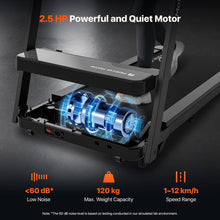 3-in-1 Folding Treadmill, 2.5 HP, 6% Incline, 12 km/h - image 5