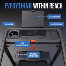 3-in-1 Folding Treadmill, 2.5 HP, 6% Incline, 12 km/h - image 4