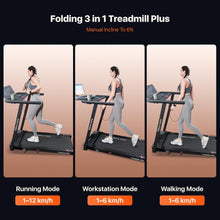3-in-1 Folding Treadmill, 2.5 HP, 6% Incline, 12 km/h - image 3