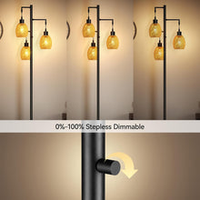 Minimalist Black Metal Floor Lamp – Stepless Dimmable, E26 Bulb Compatible, Industrial & Mid-Century Style