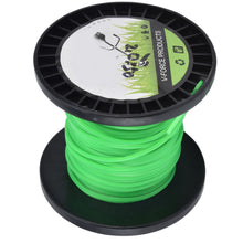 String Trimmer Line 2.0mm x 100m, Green Nylon Replacement Trimmer Cord, Durable Round Weed Eater Line for Lawn Mowers, Grass Trimmers and Garden